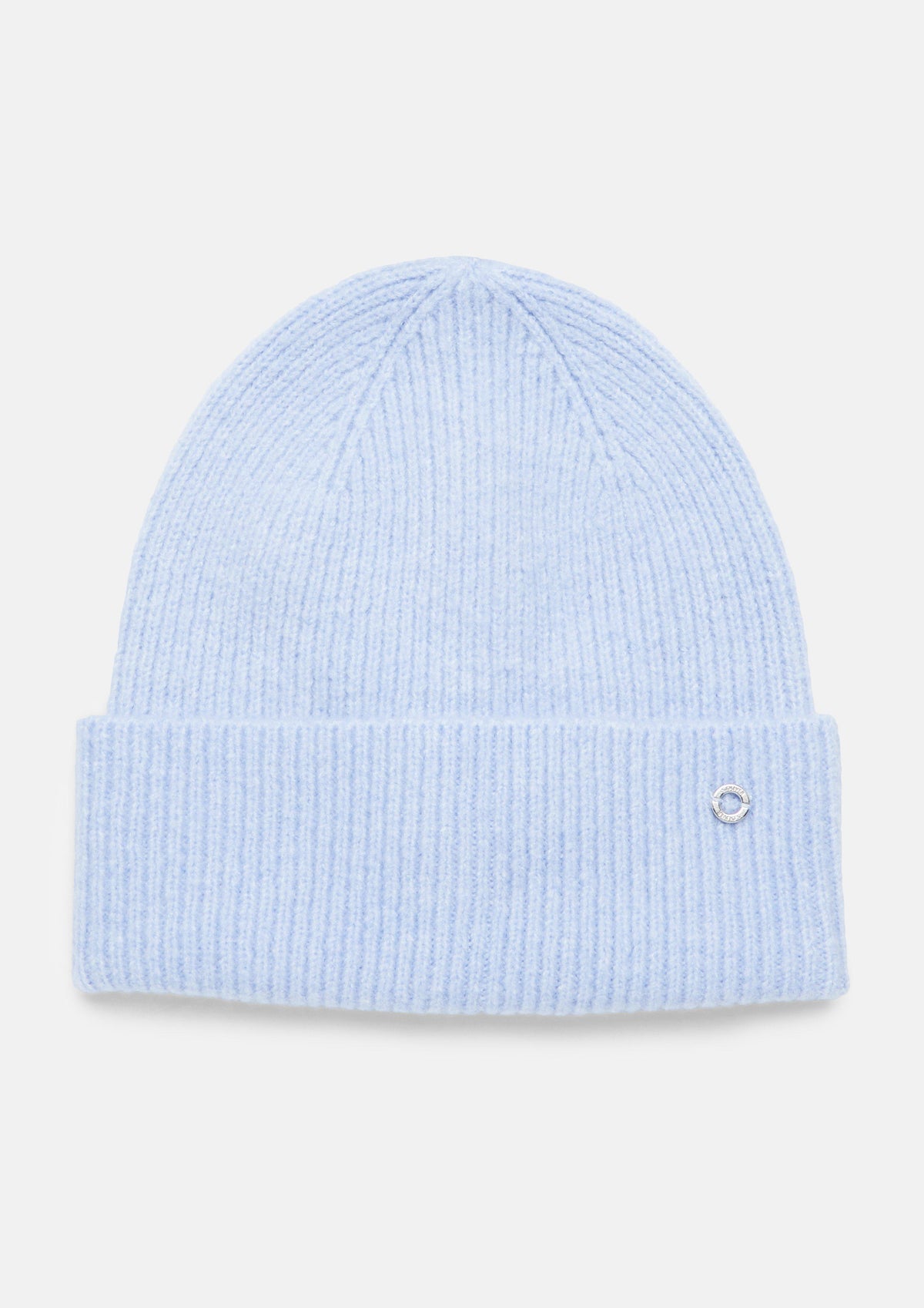 s.Oliver - Unifarbene Mütze aus weichem Strick - Farbe: Blau blau