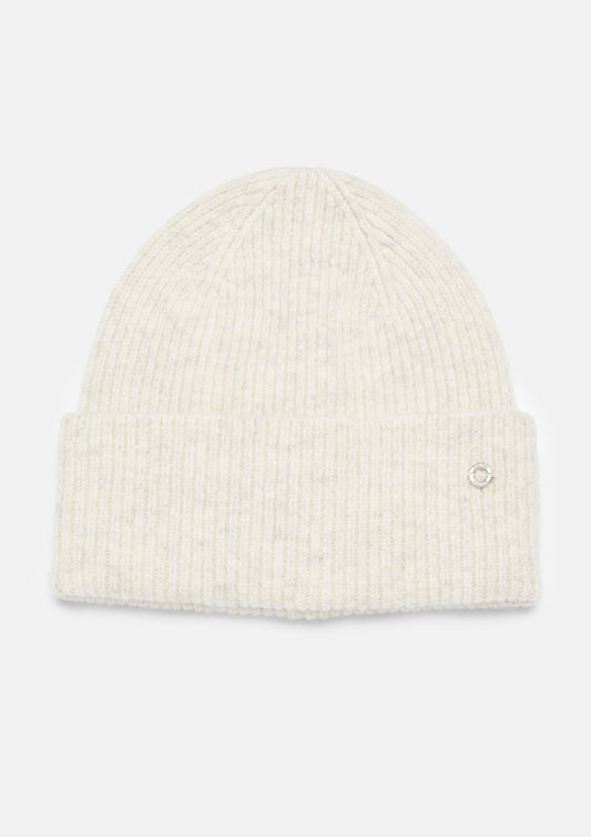 s.Oliver - Unifarbene Mütze aus weichem Strick - Farbe: Beige beige