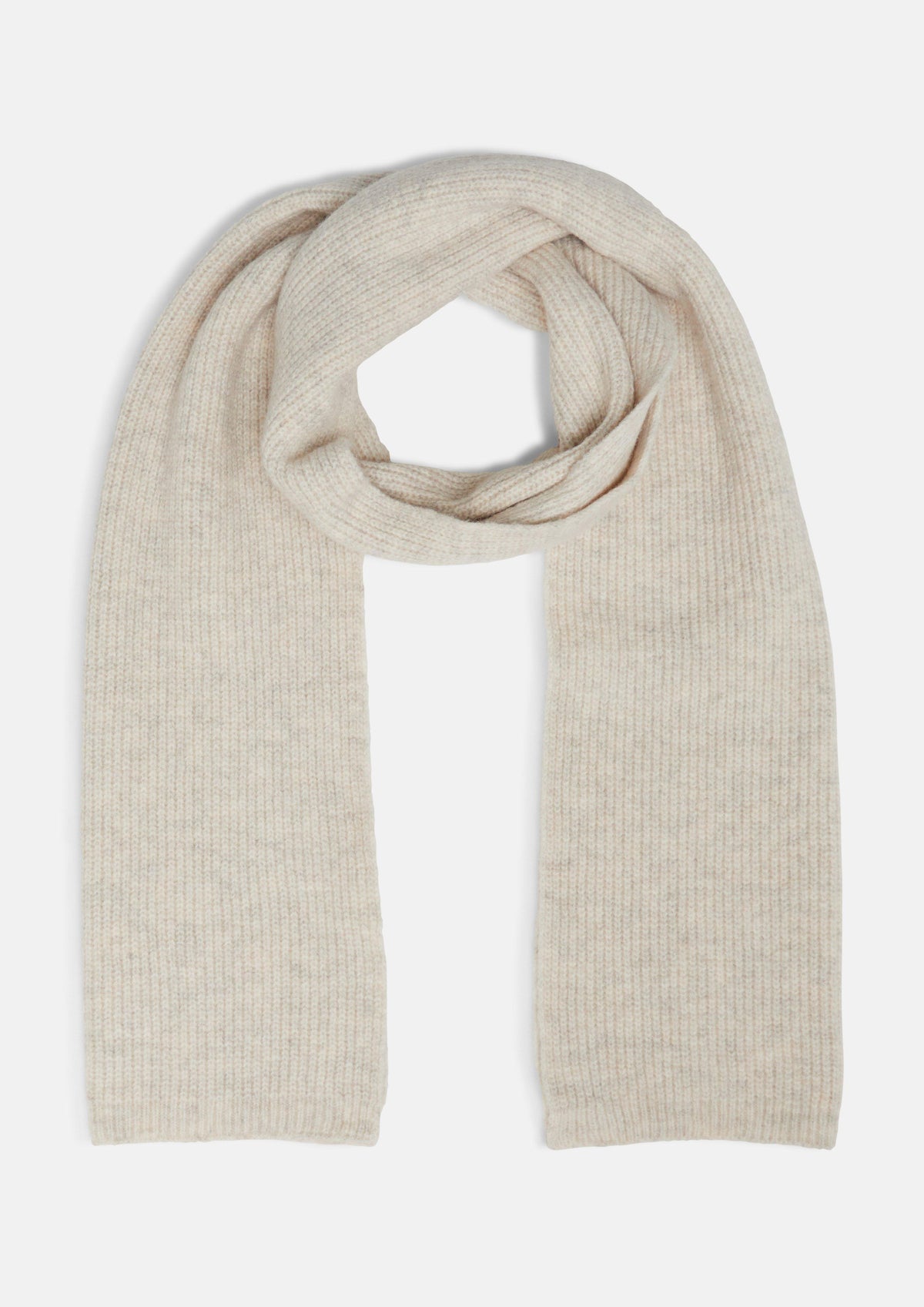 s.Oliver - Unifarbener Strickschal - Farbe: Beige beige