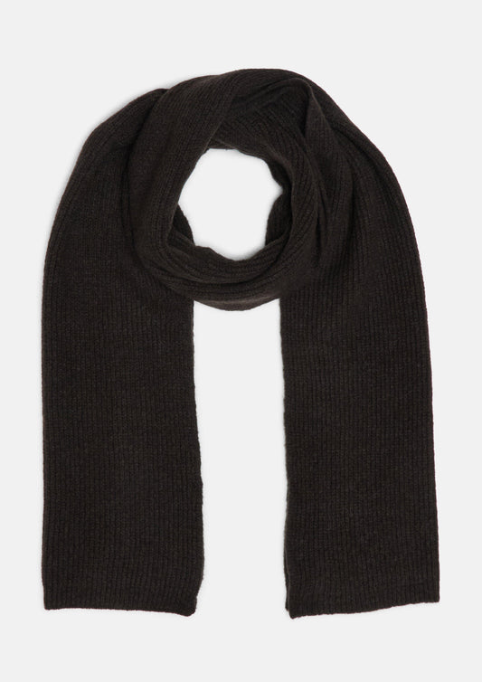 s.Oliver - Unifarbener Strickschal - Farbe: Braun braun