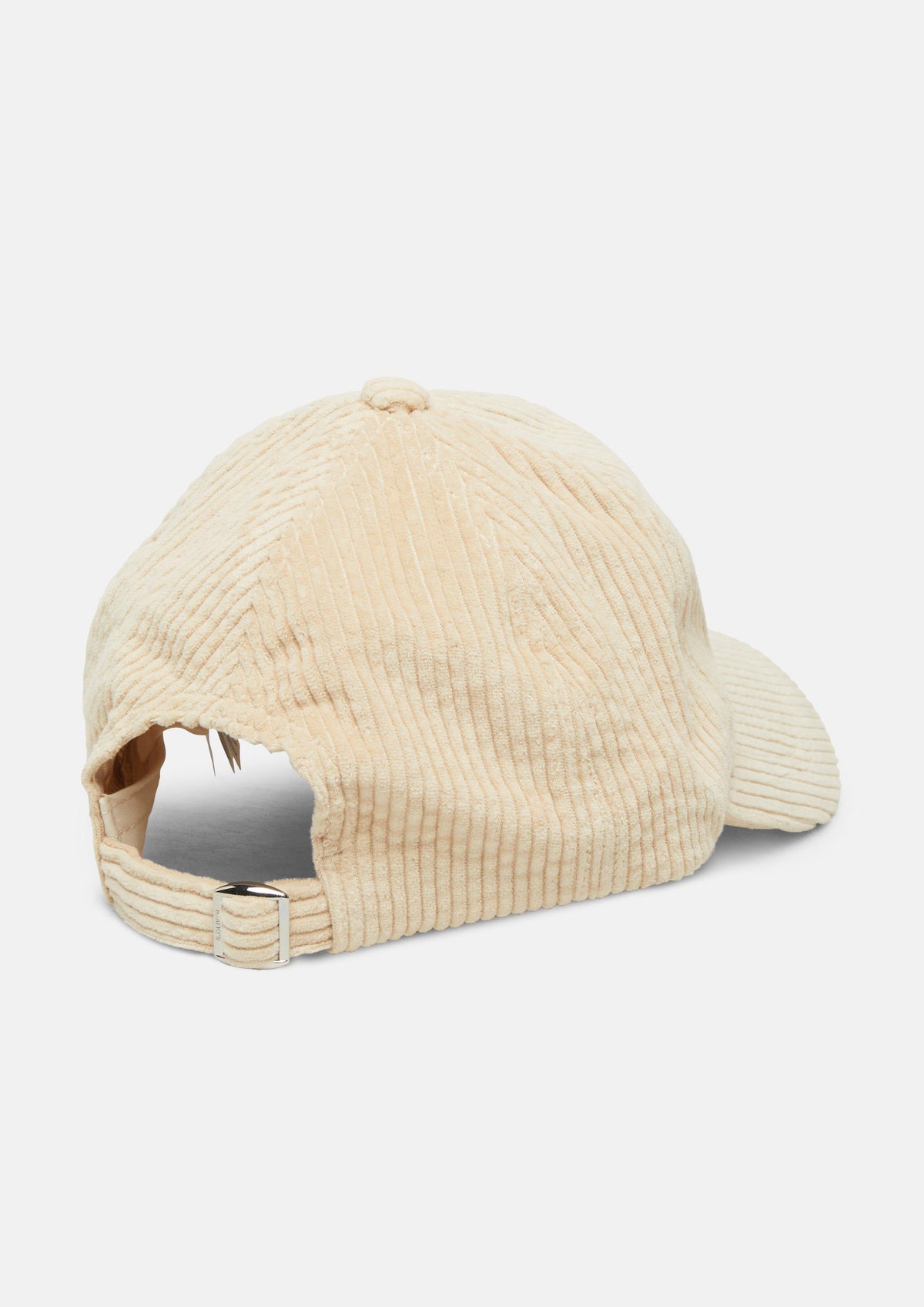 s.Oliver - Kappe aus Cord mit Stickerei und D-Ring-Schließe - Farbe: Beige beige