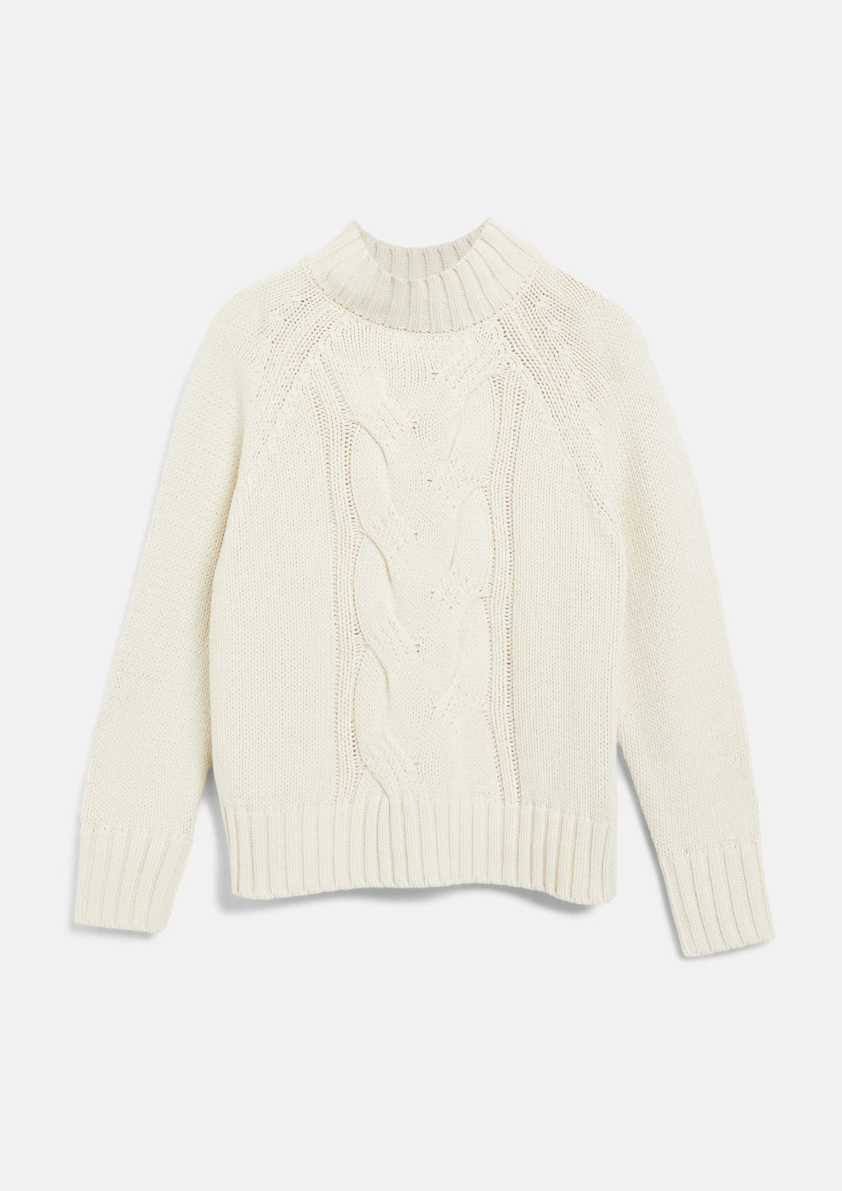 s.Oliver - Strickpullover mit Zopfmuster - Farbe: Creme creme