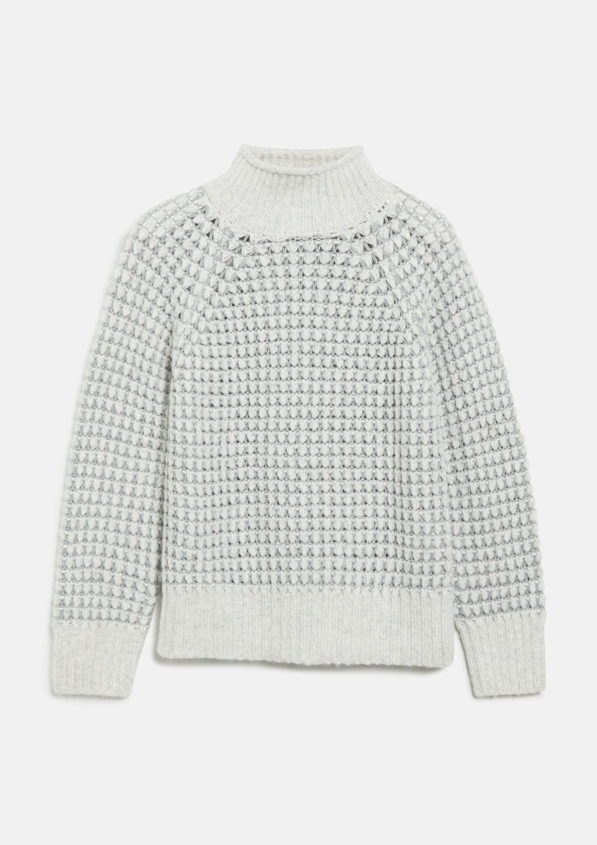 s.Oliver - Strickpullover mit Stehkragen - Farbe: Grau grau