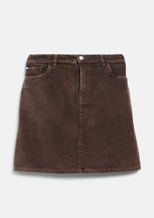 s.Oliver - Kurzer Cordrock / A-Shape - Farbe: Braun braun