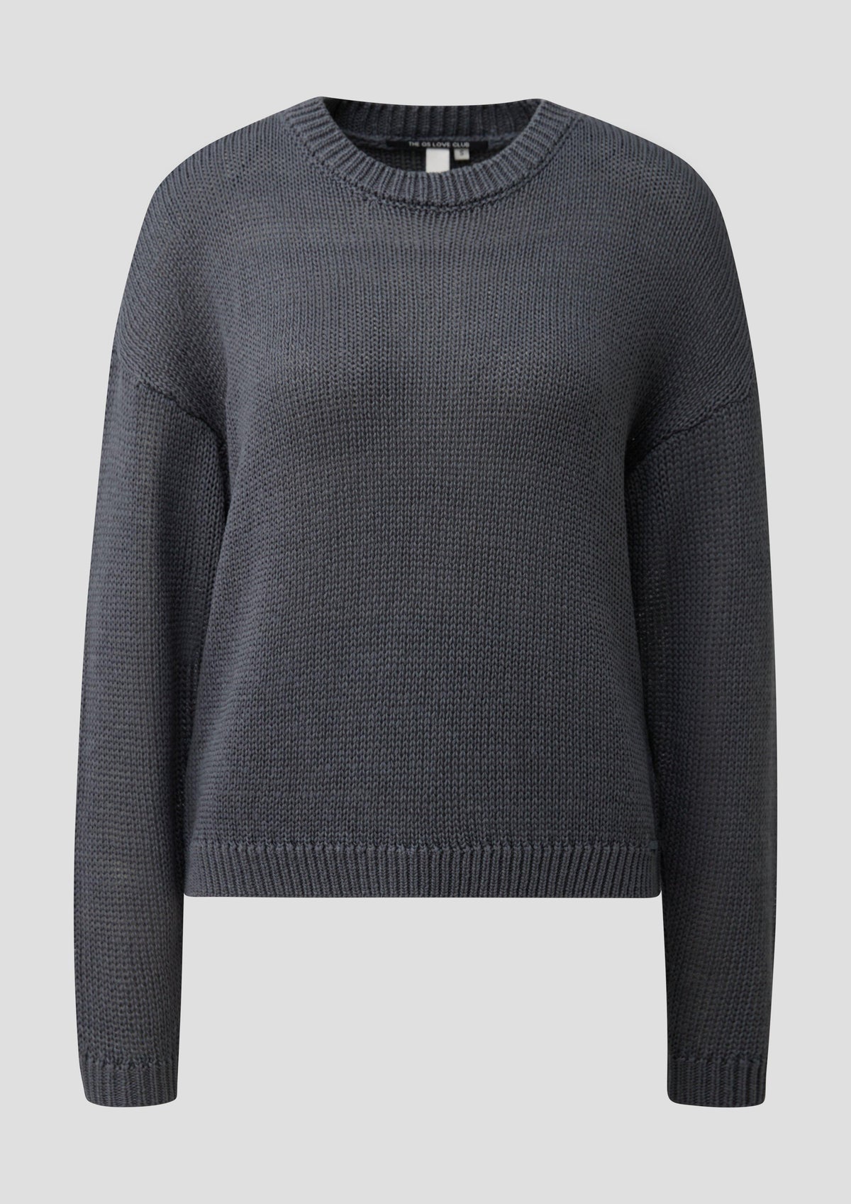QS - Pullover mit überschnittener Schulter - Farbe: Grau grau