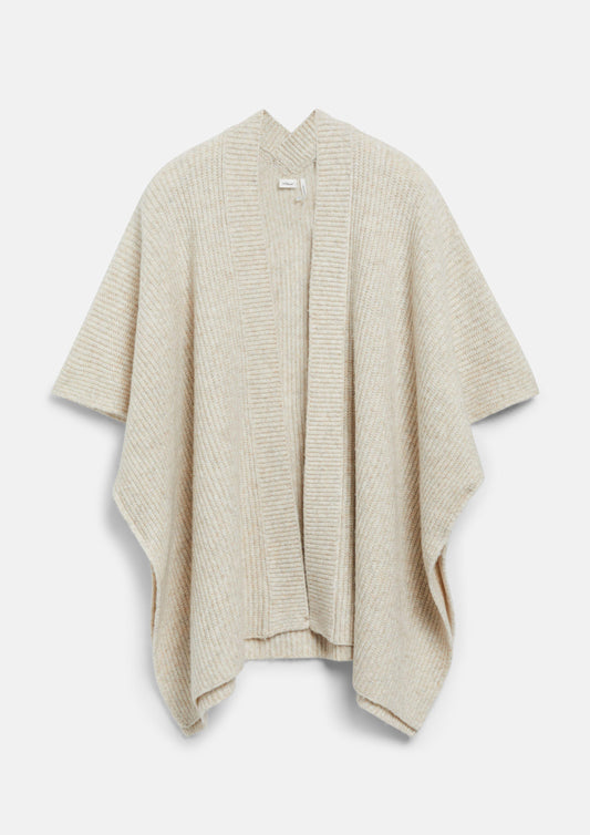 s.Oliver - Poncho mit kuscheliger Innenseite - Farbe: Beige beige