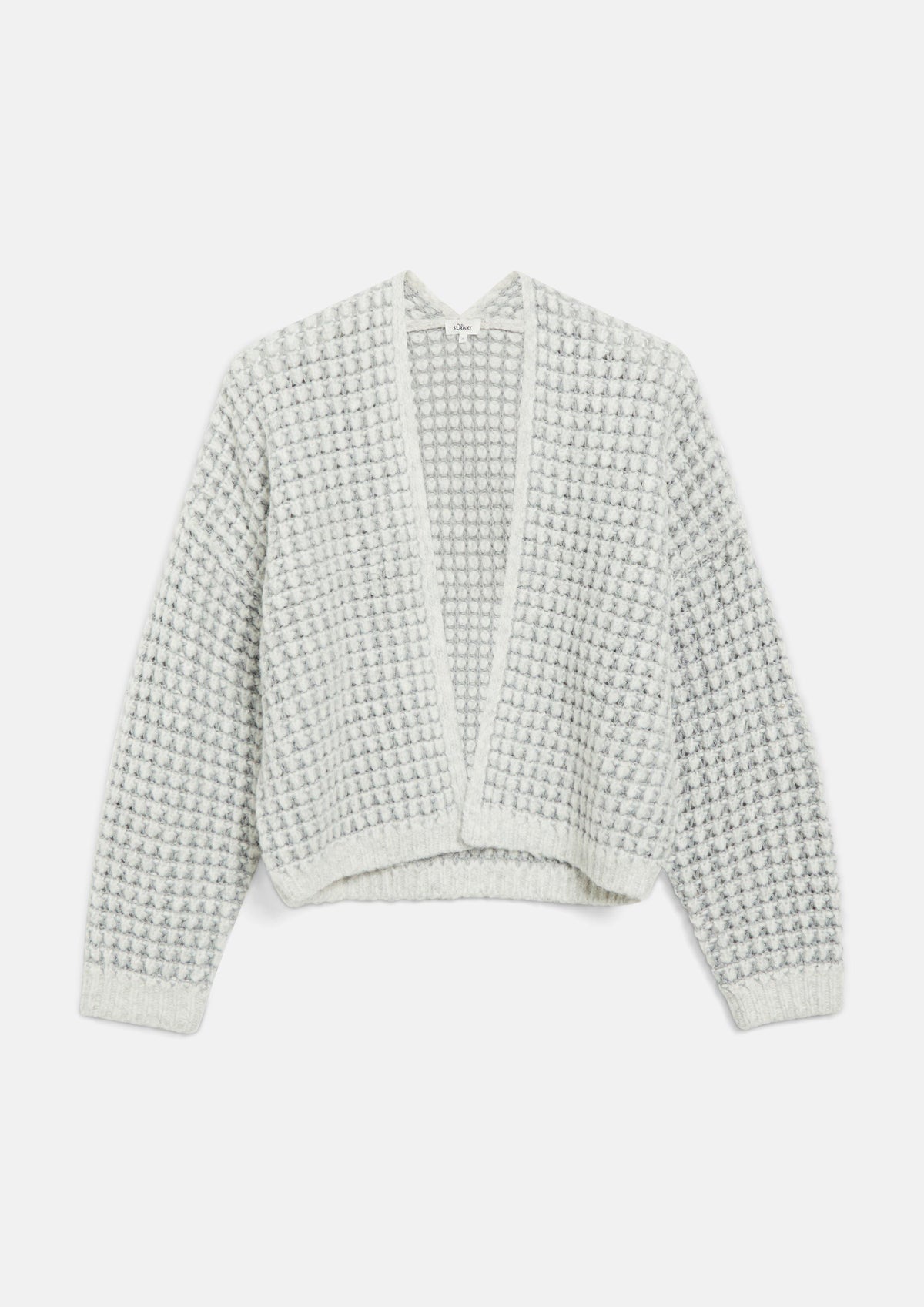 s.Oliver - Strickjacke mit Reißverschluss - Farbe: Grau grau