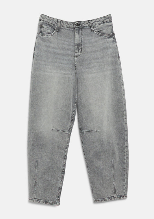 s.Oliver - Ankle Jeans / Regular Fit / High Rise / Barrel Leg - Farbe: Grau grau