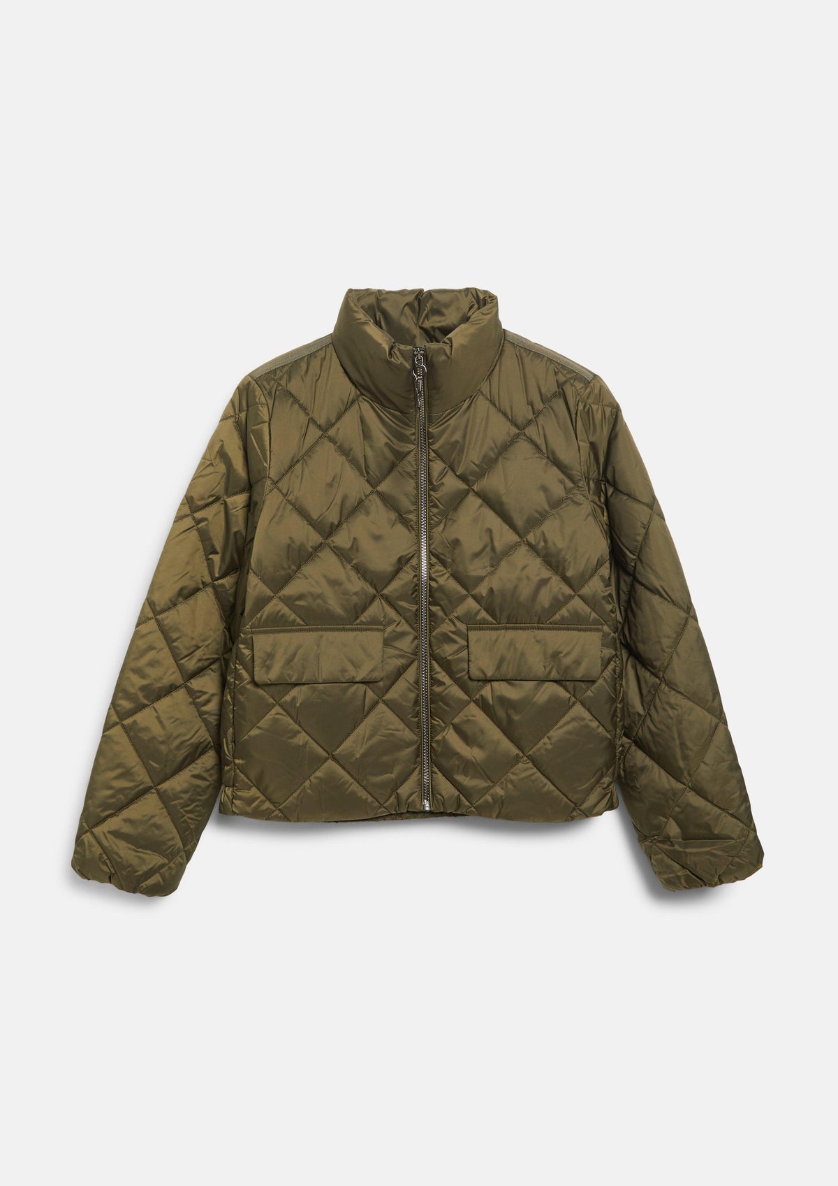 s.Oliver - Leichte Steppjacke mit Stehkragen - Farbe: Olive olive
