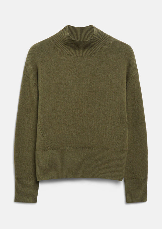 s.Oliver - Strickpullover mit Rollkragen - Farbe: Olive olive