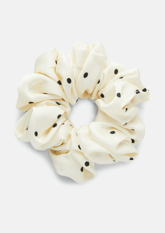 s.Oliver x Heidi Klum - Haargummi mit Polka Dots - Farbe: Creme creme