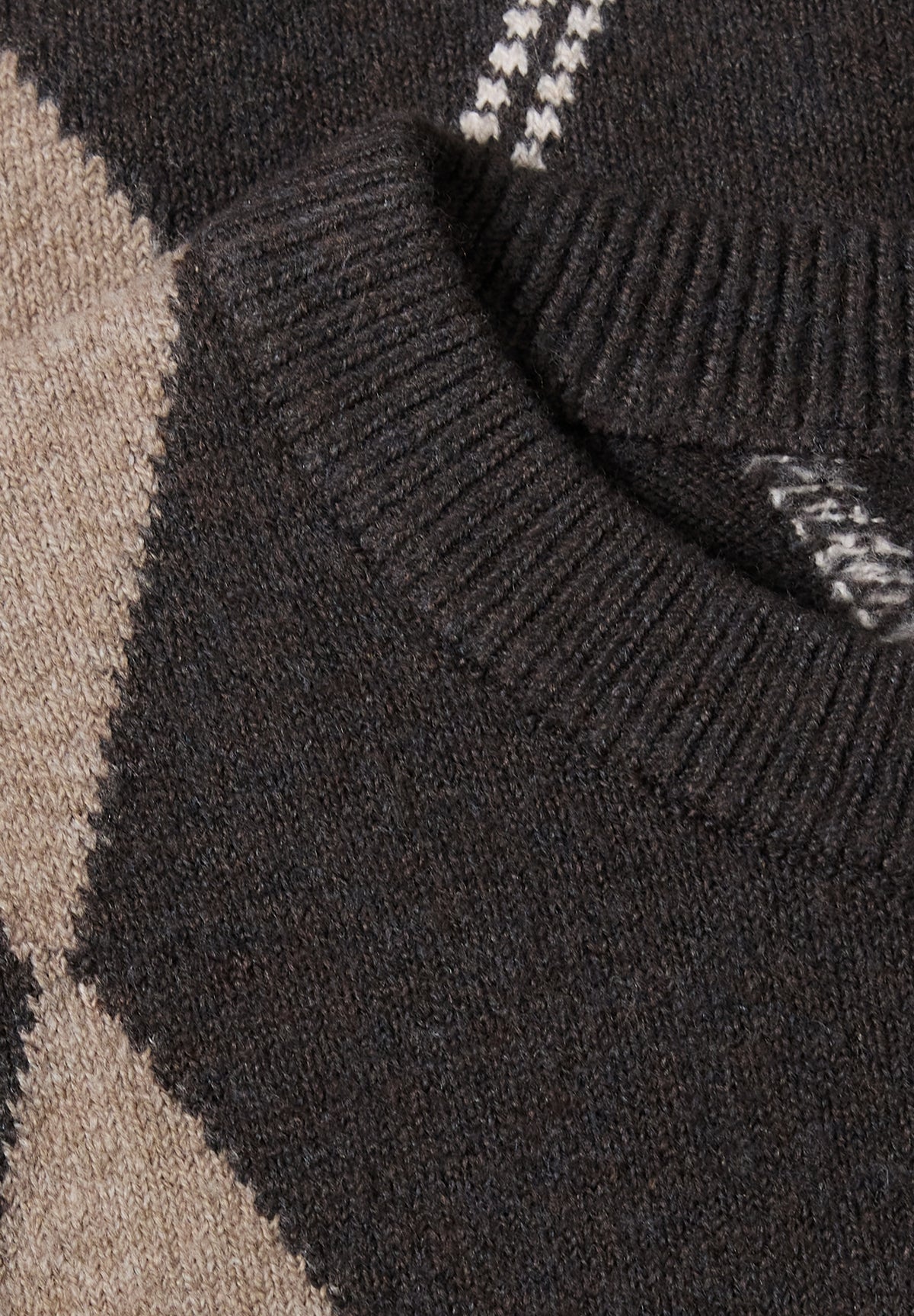 Street One Damen Pullunder mit Rundhals und Argyle-Muster - Bernstein meliert sanded amber mel.