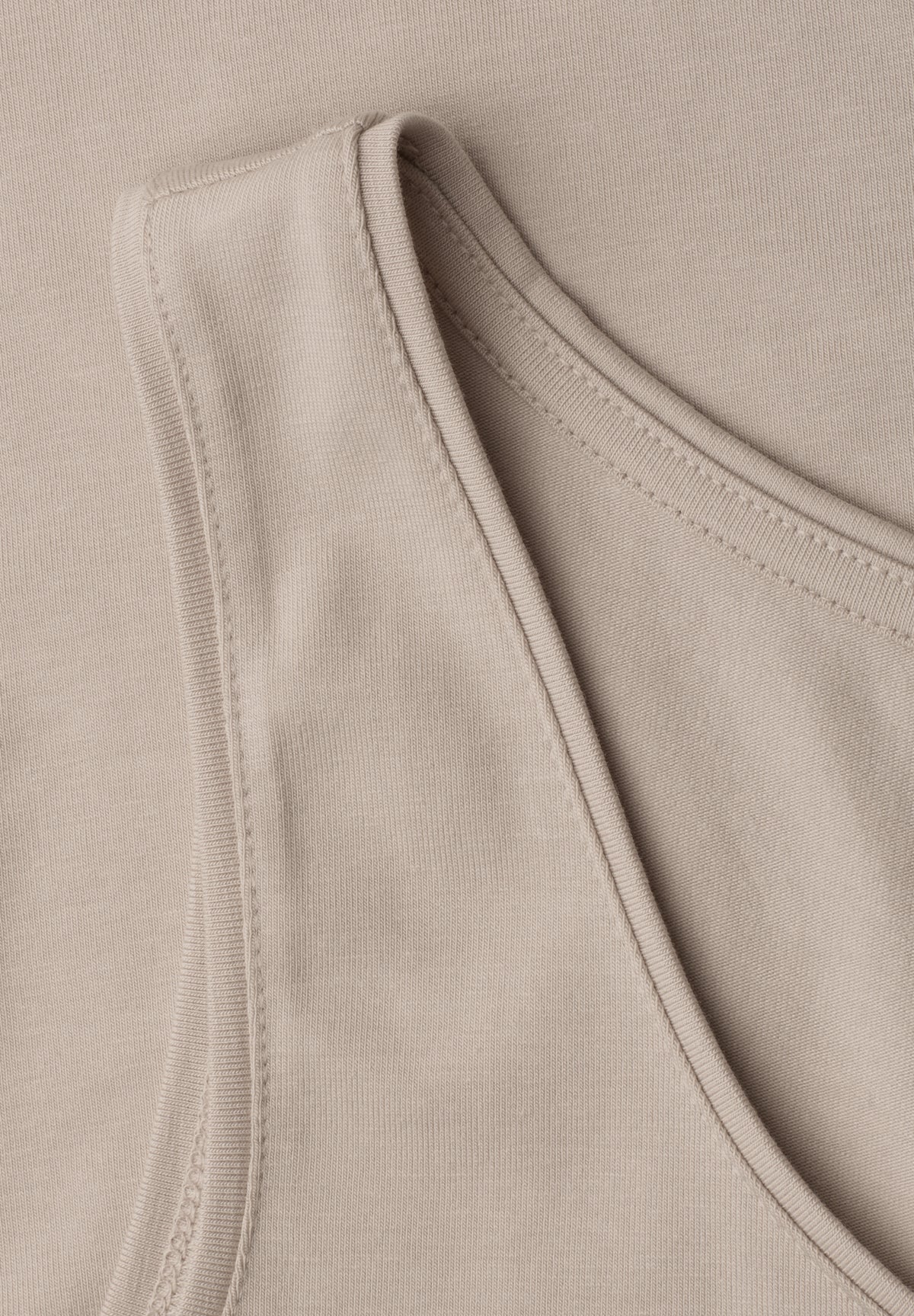 Street One Damen Basic Top mit Rundhals - Sandbeige clay sand