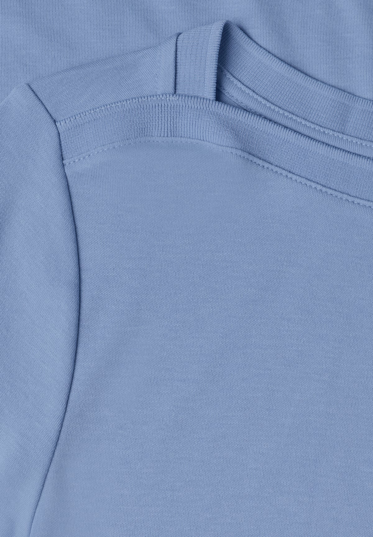 Street One Damen Basic Langarmshirt mit U-Boot-Ausschnitt - Blau northern blue