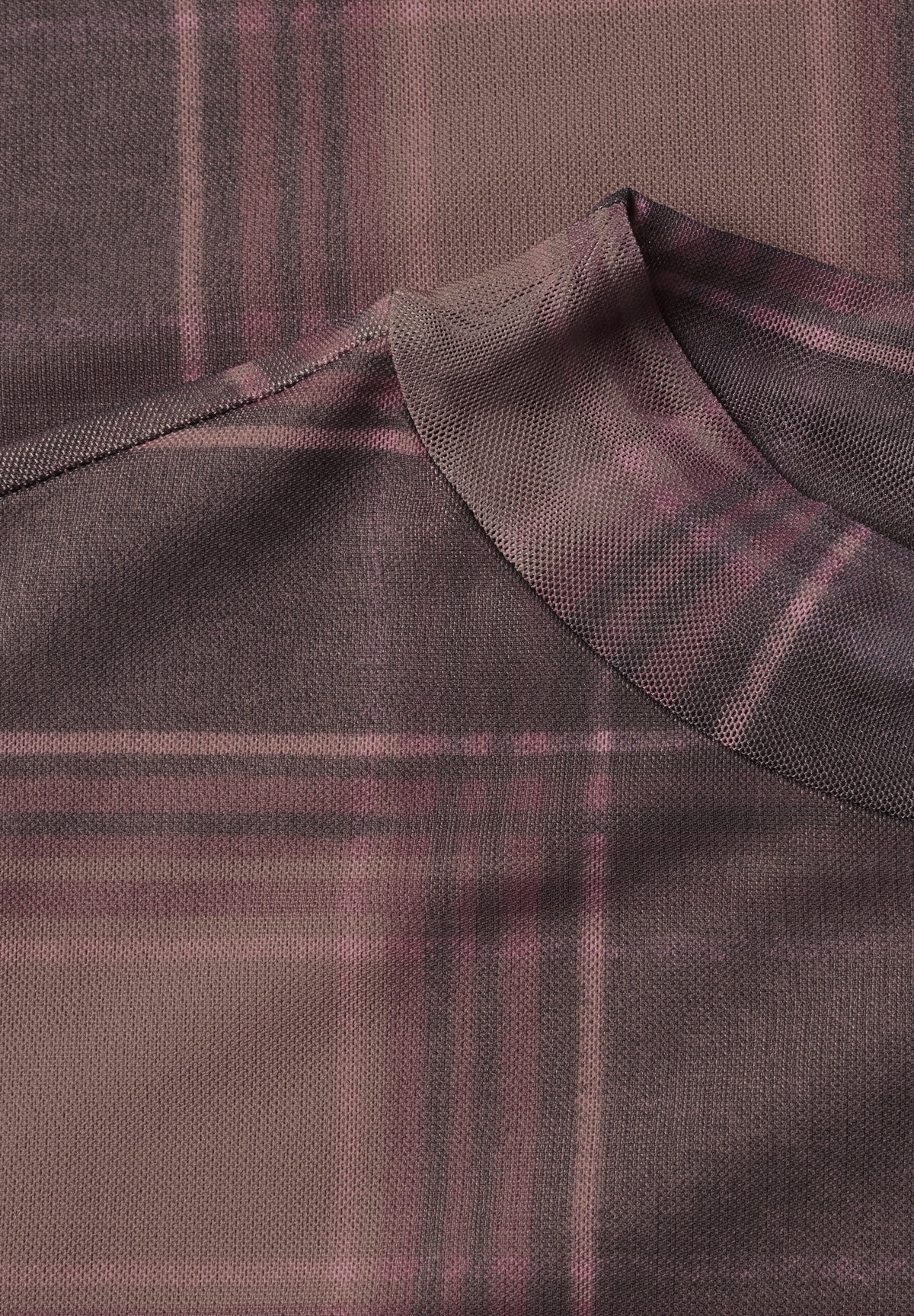 Street One Damen Langarm Mesh-Shirt mit Print - Bernstein sanded amber