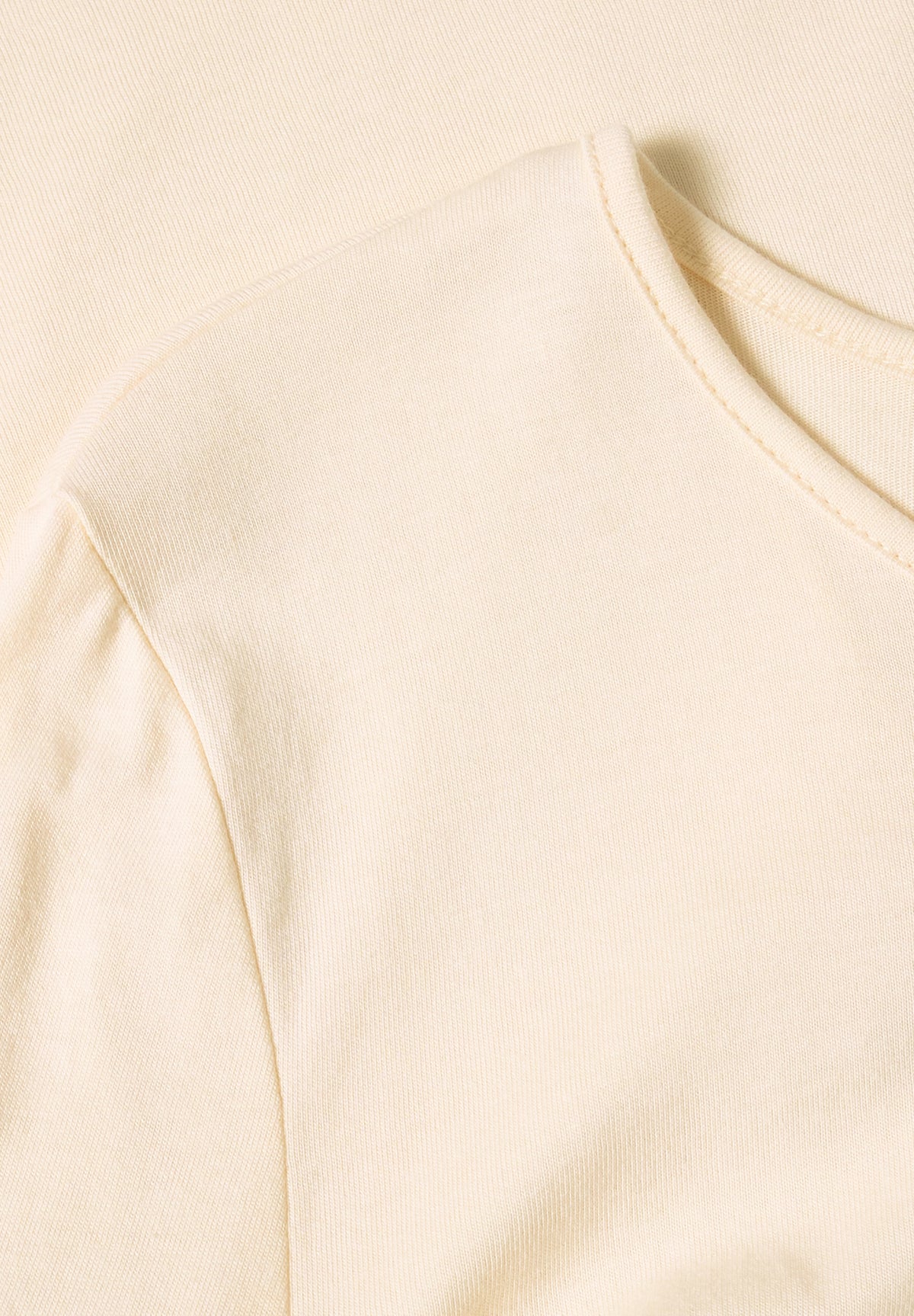 Street One Damen Langarmshirt mit Rundhals und Spitze - Beige pure beige