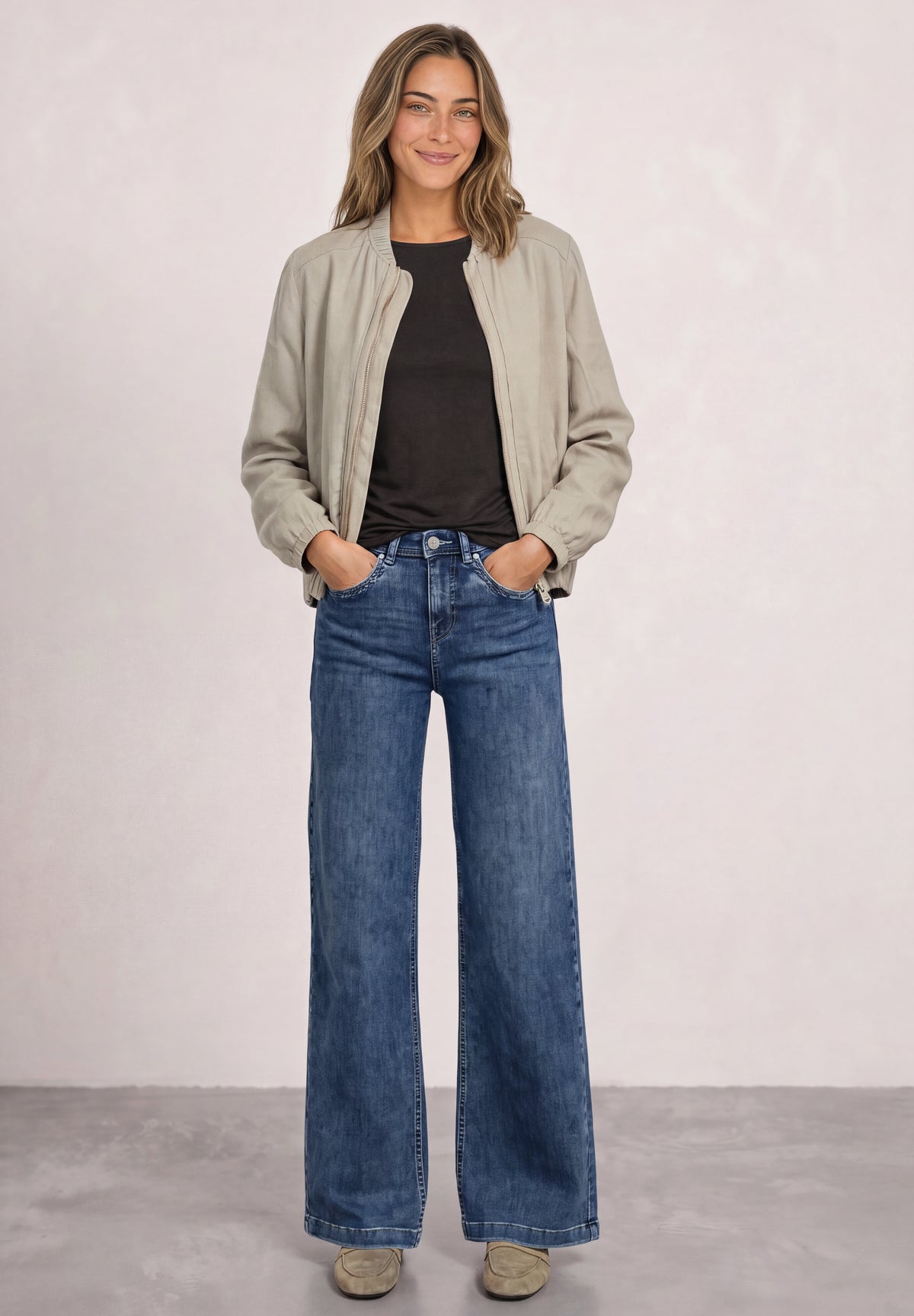 Street One Damen Basic Shirt mit U-Boot-Ausschnitt - Dunkelbraun black coffee