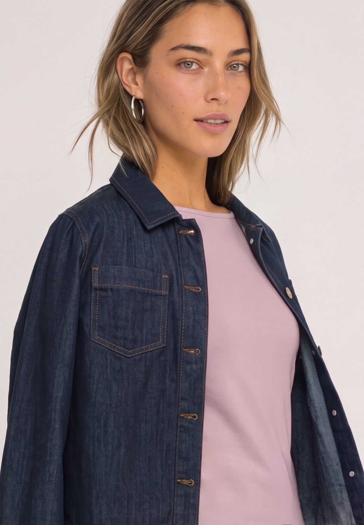 Street One Damen Basic Shirt mit U-Boot-Ausschnitt - Rosa quiet rose