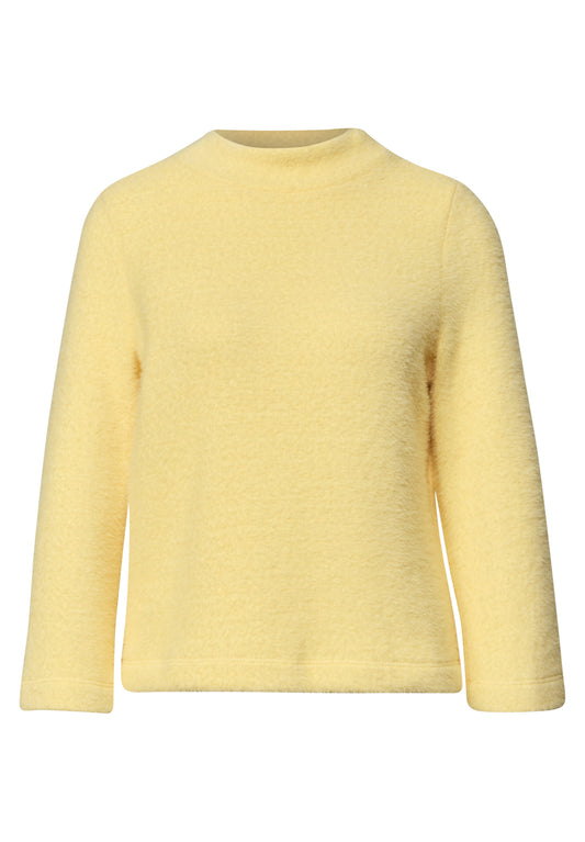 Street One Damen 3/4-Arm Shirt mit Turtle Neck - Sonnengelb sunbeam yellow