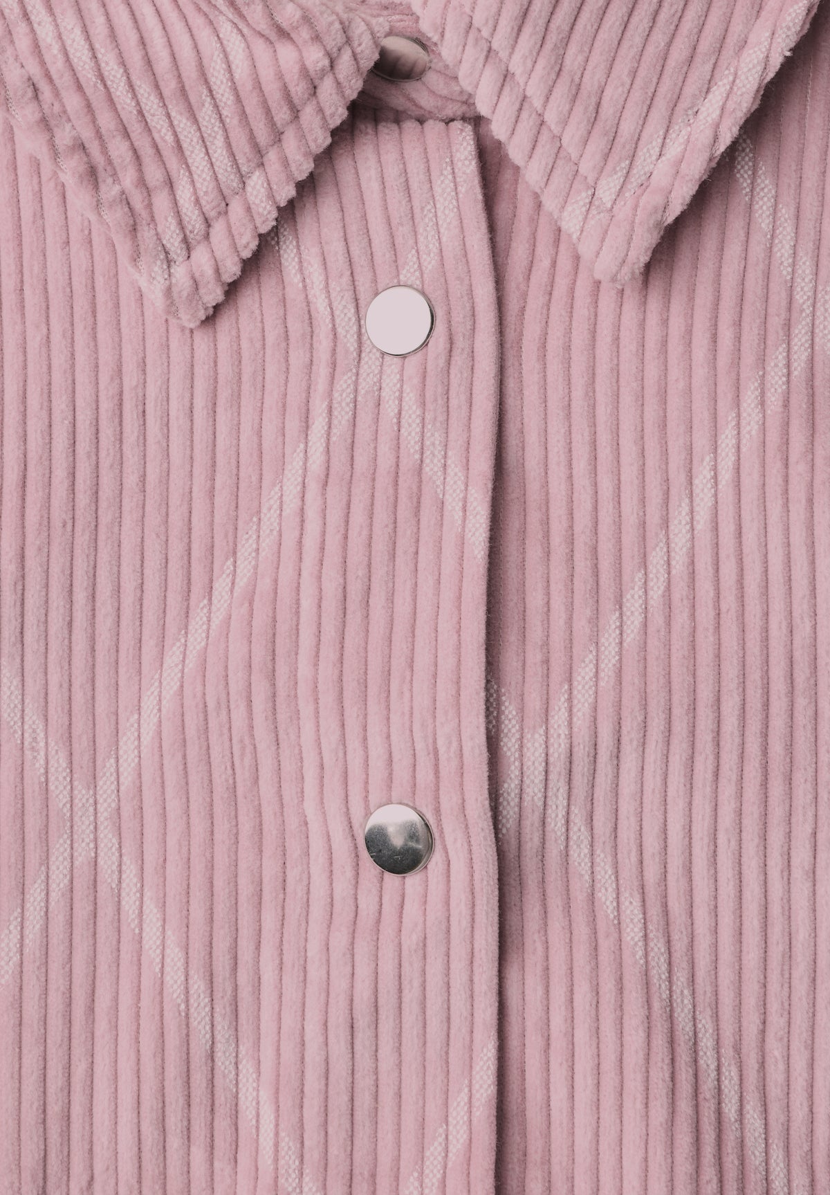 Street One Damen Langarm Hemdbluse mit Karomuster - Rosé quiet rose