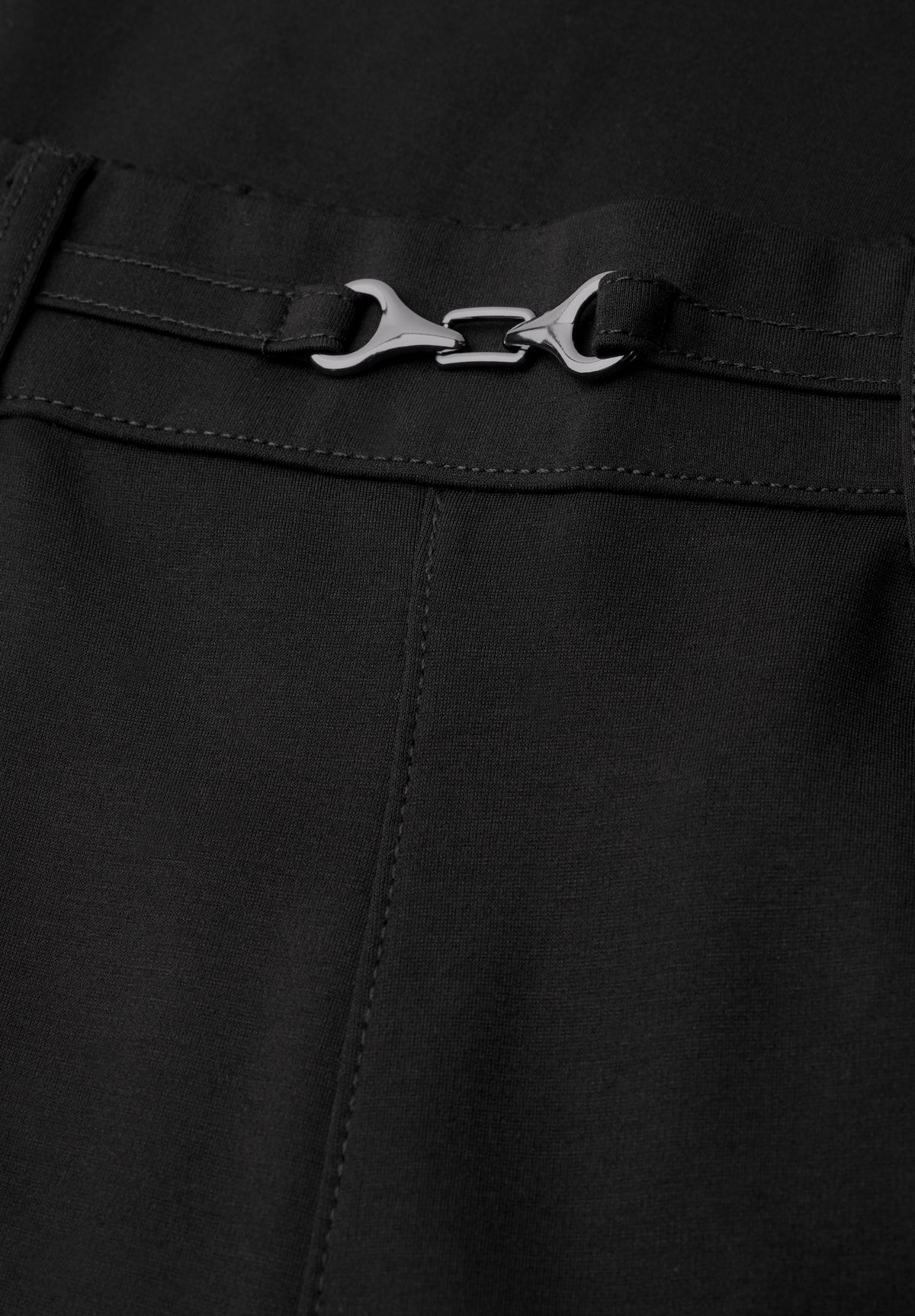 Street One Damen High Waist Straight Leg Hose - Schwarz Black