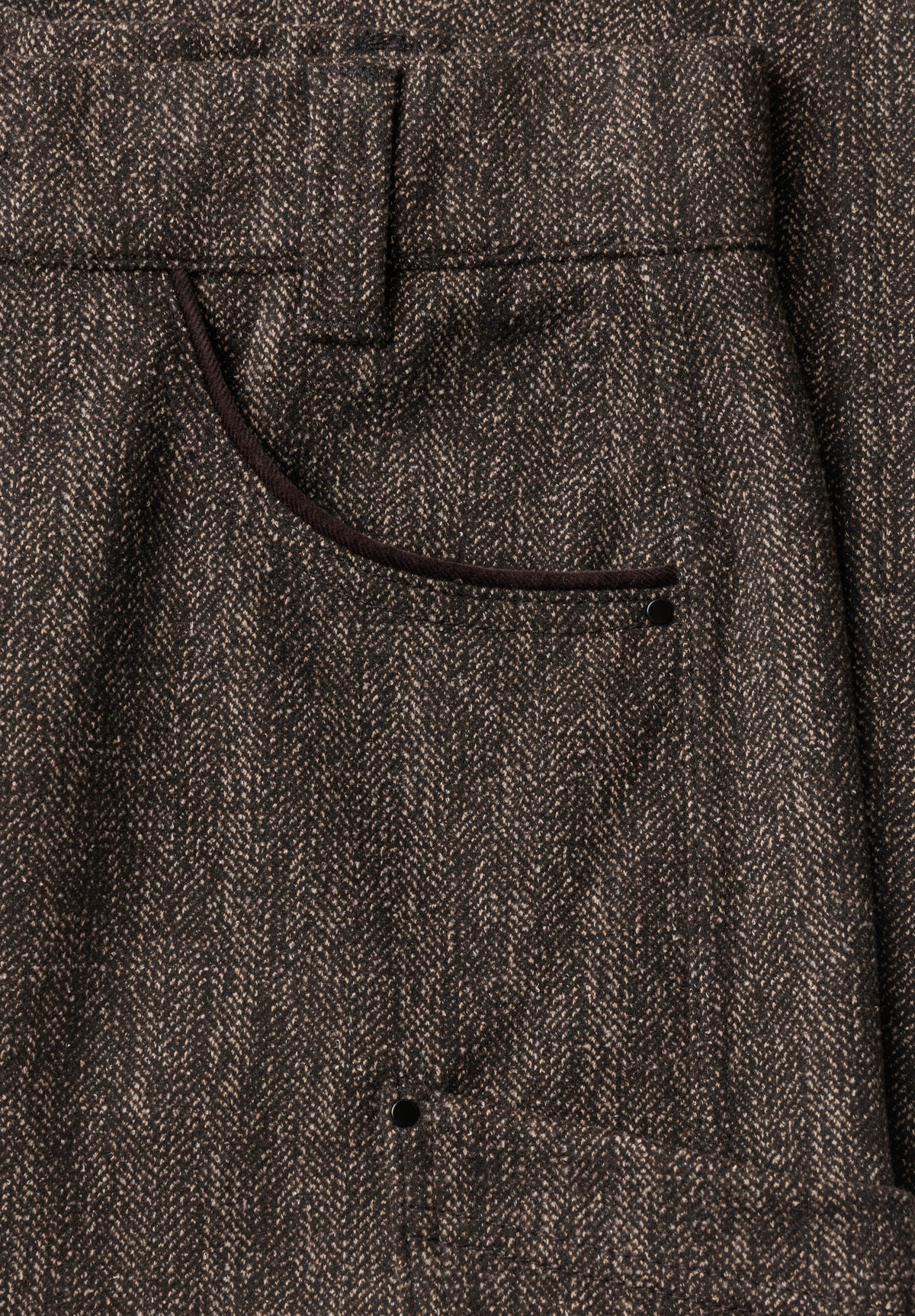 Street One Damen Barrel Leg Hose mit aufgesetzten Taschen - Dunkelbraun black coffee