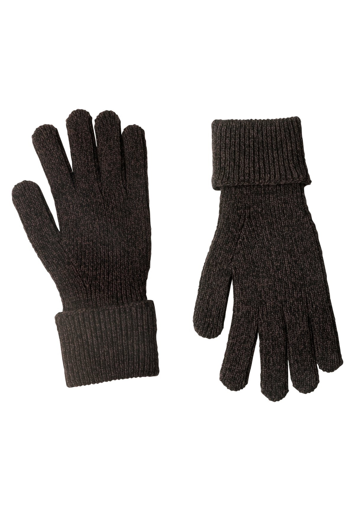 Street One Damen Handschuhe in Melange-Optik - Schwarz Black