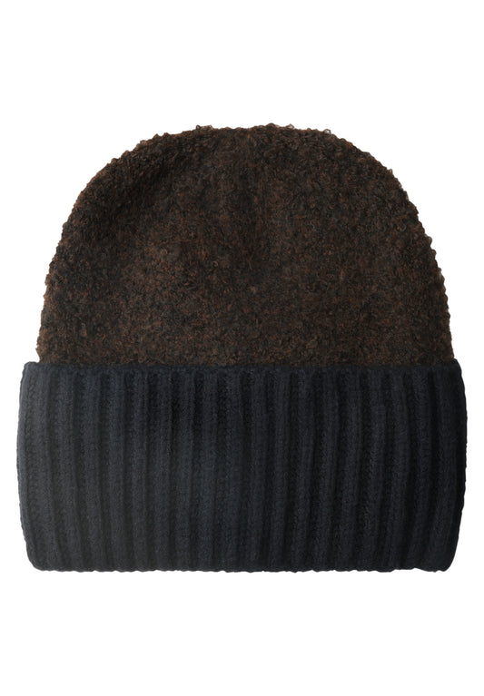 Street One Damen Bouclé-Mix Beanie - Schwarz Black