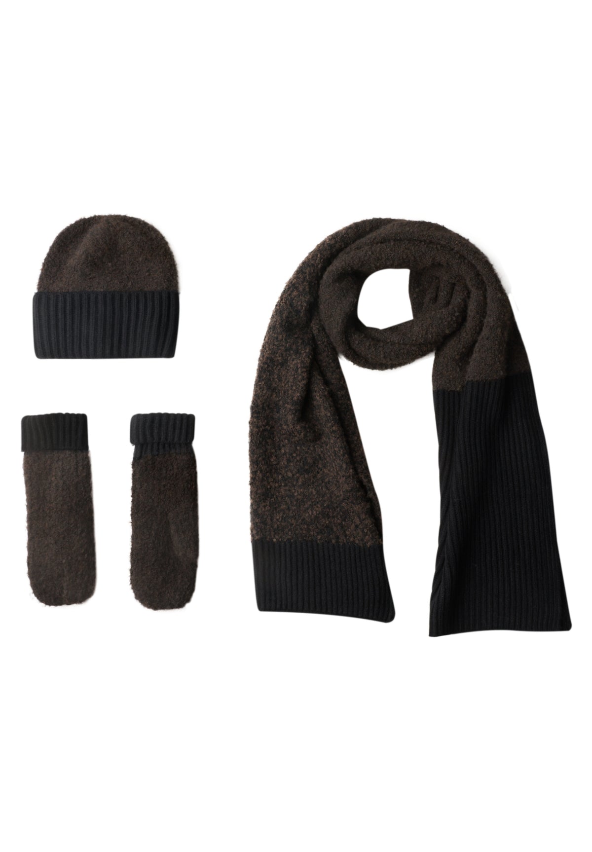 Street One Damen Bouclé-Mix Beanie - Schwarz Black