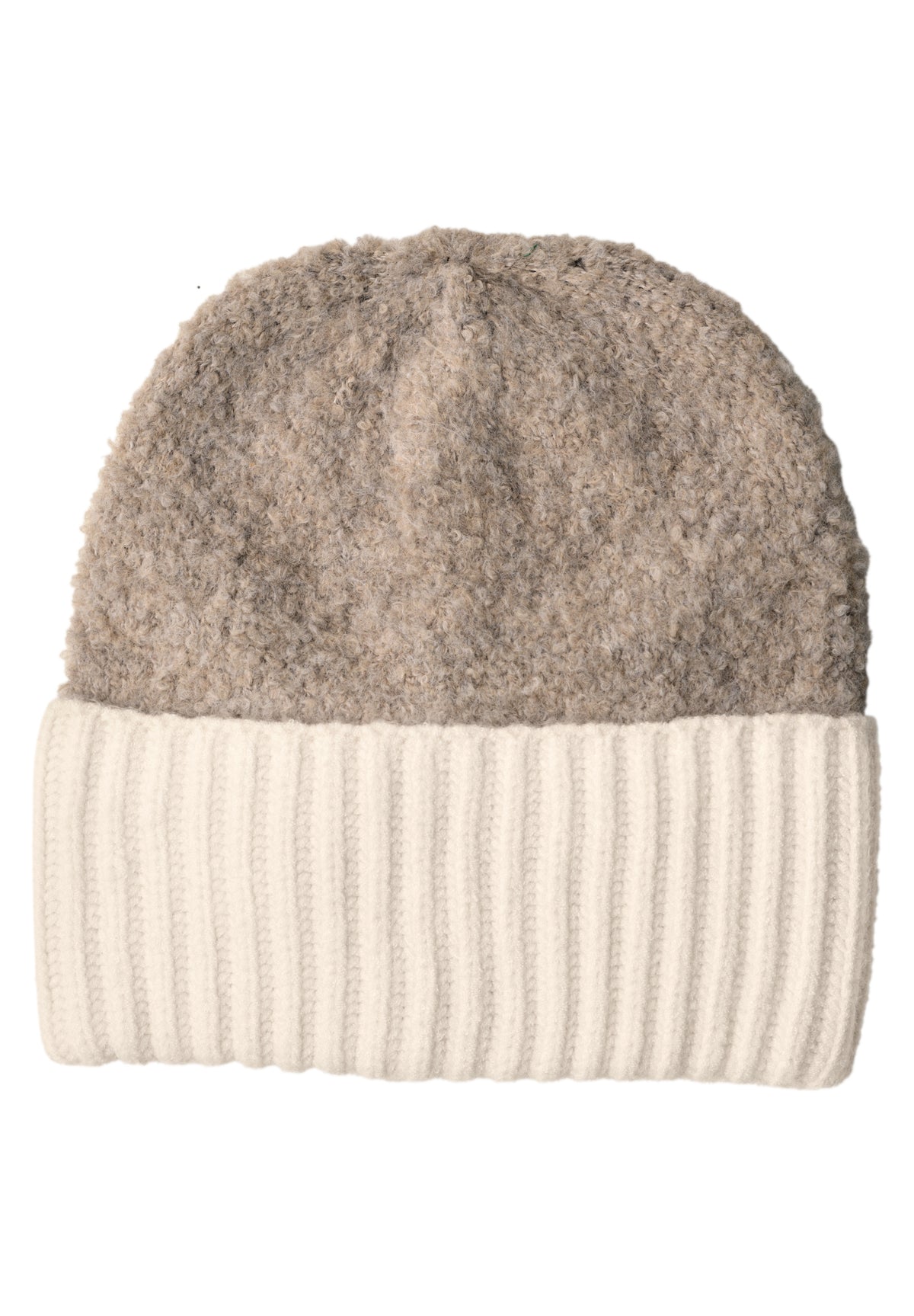 Street One Damen Bouclé-Mix Beanie - Mokkabraun Muddy Mocha
