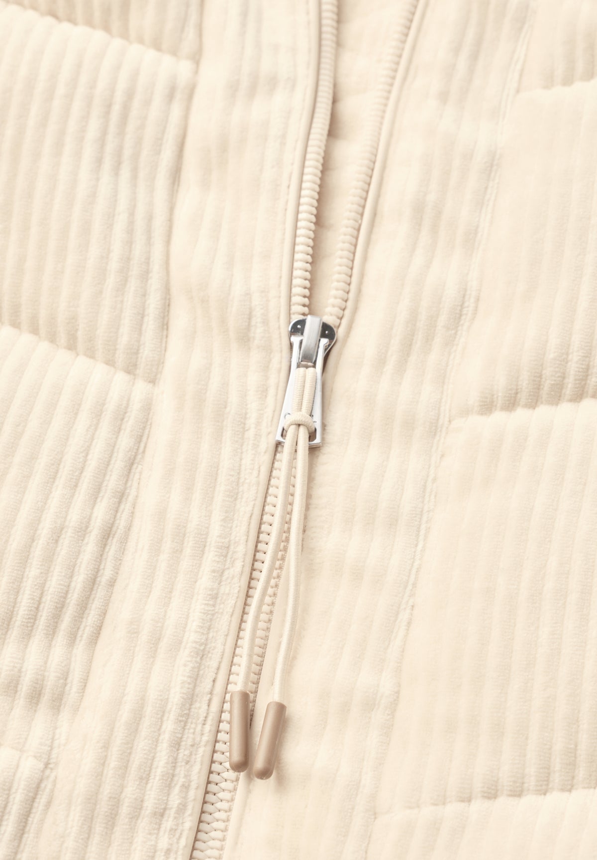 CECIL Damen Cord-Weste mit Steppmuster - Perlbeige pearl beige