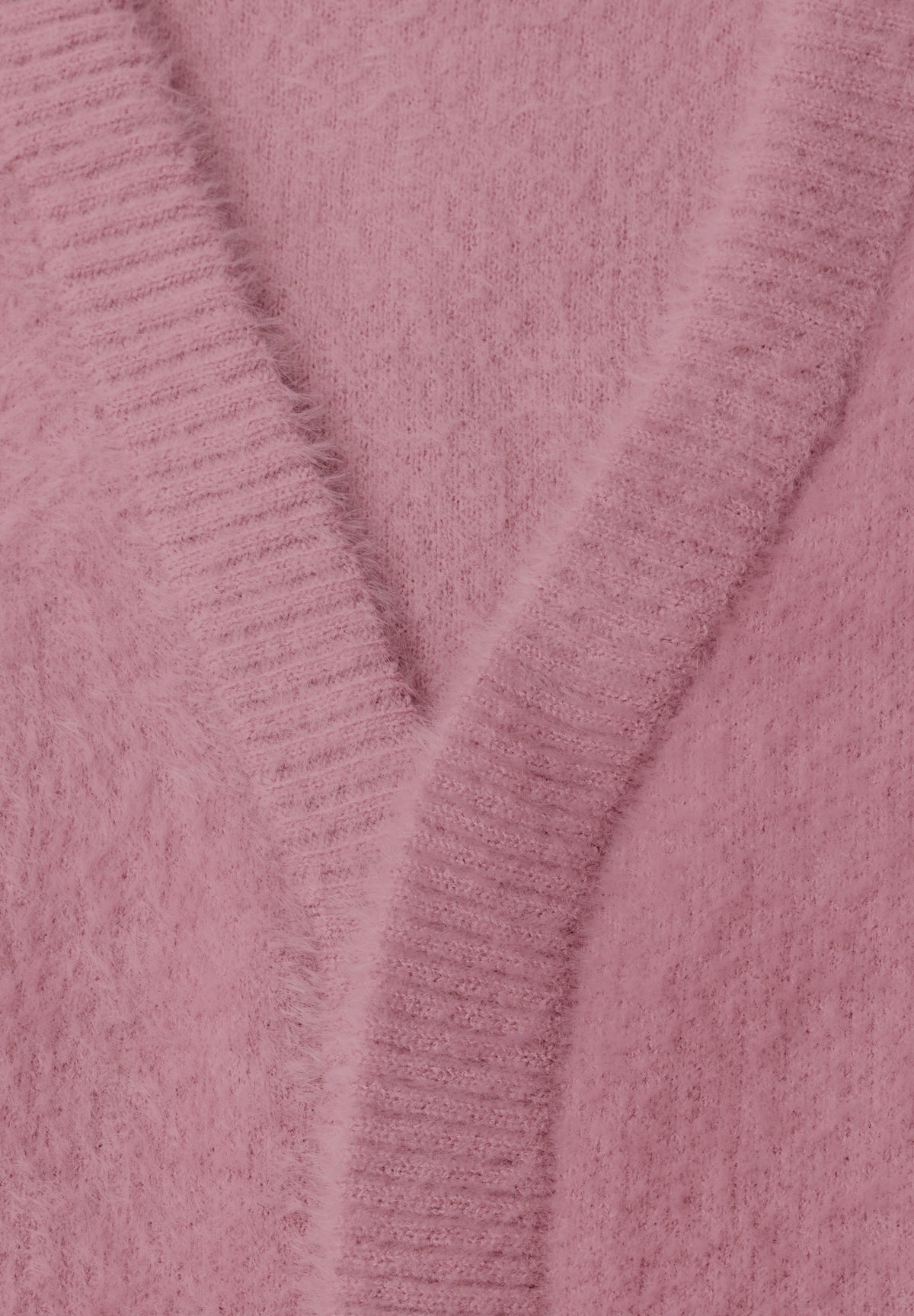 CECIL Damen Offene Federgarn-Weste - Rosé velvet rose