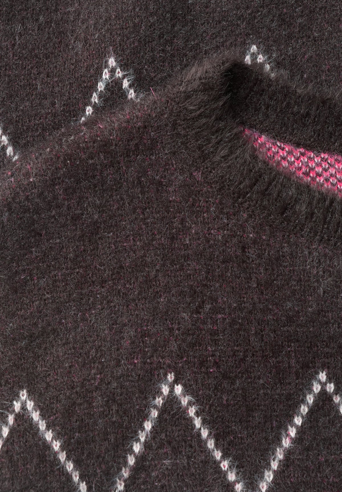 CECIL Damen Federgarn-Pullover mit Argyle-Muster - Braun truffle brown