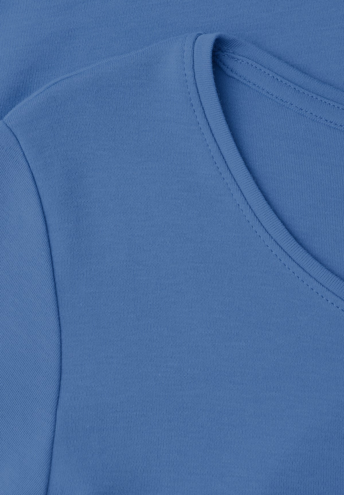 CECIL Damen Basic Langarmshirt mit Rundhals - Blau north blue