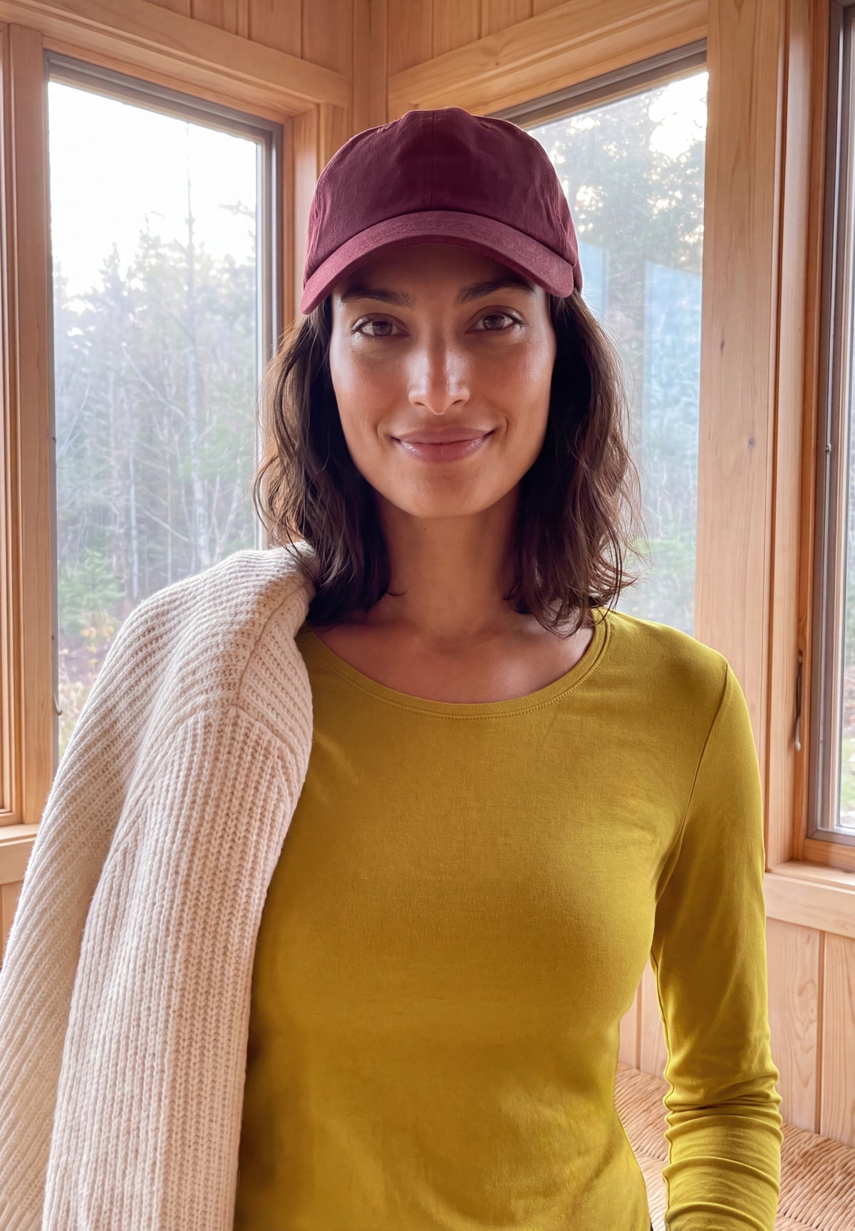 CECIL Damen Basic Langarmshirt mit Rundhals - Honiggelb golden honey