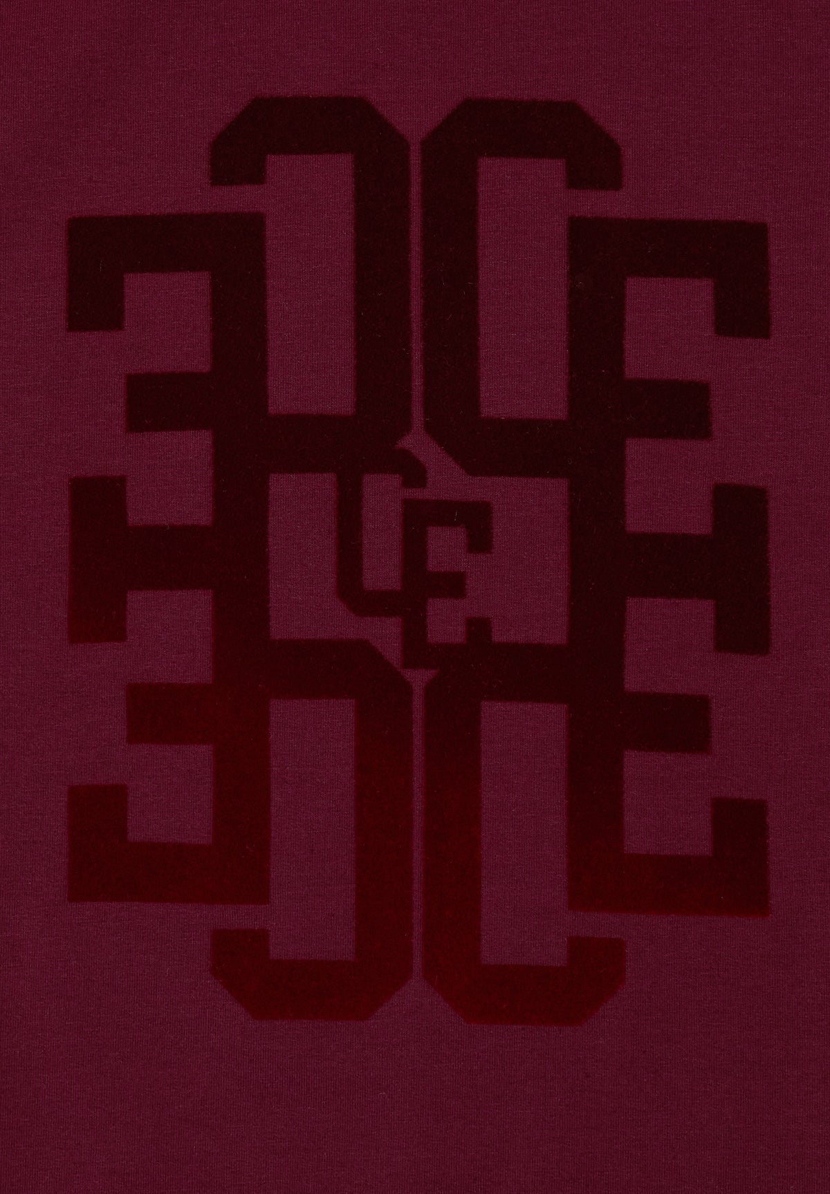 CECIL Damen 3/4-Arm Shirt mit Wording - Weinrot red wine