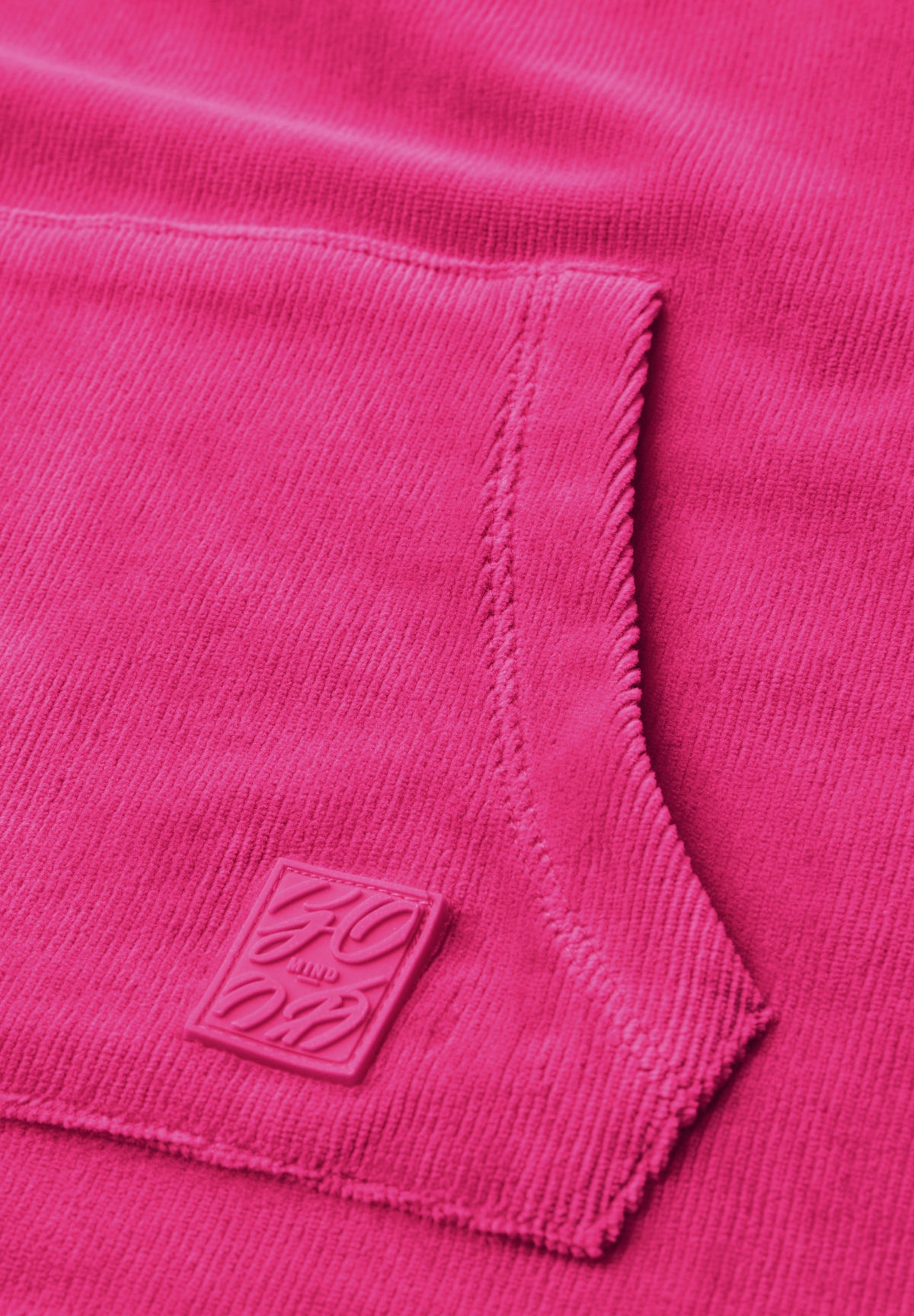 CECIL Damen Cord-Langarmshirt mit Kapuze - Pink pink flash
