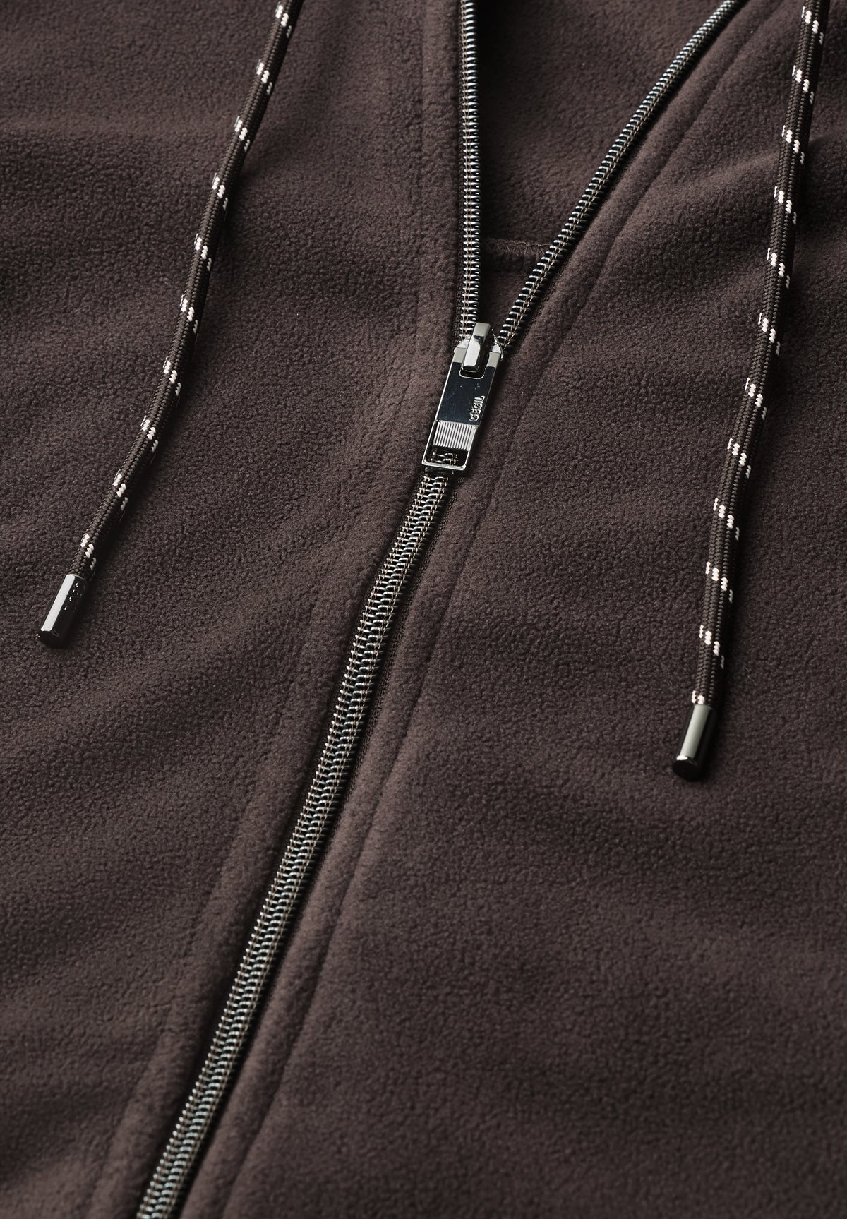 CECIL Damen Fleecejacke mit Kapuze - Trüffelbraun truffle brown