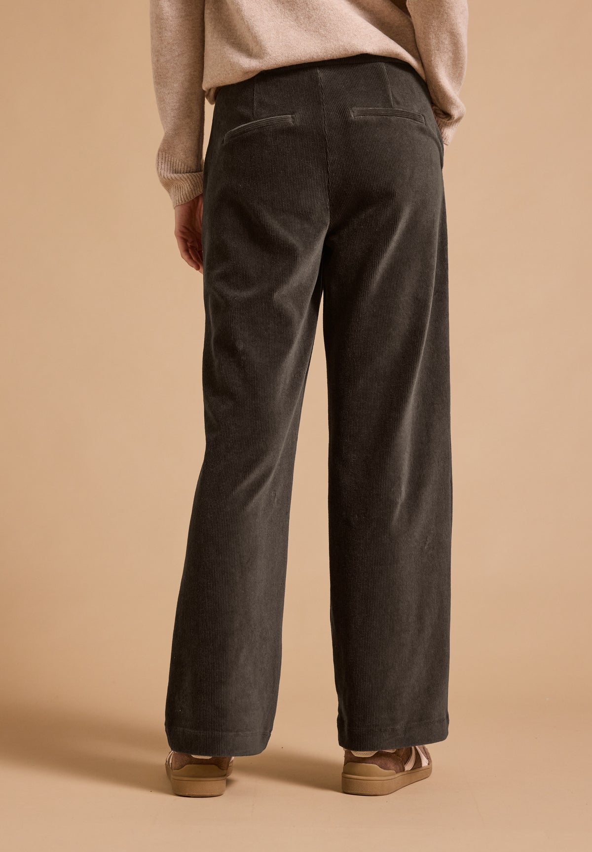 CECIL Damen High Waist Straight Leg Cordhose - Trüffelbraun truffle brown