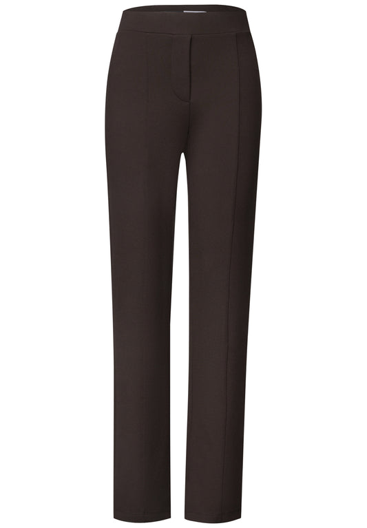 CECIL Damen High Waist Bootcut-Hose im Slim Fit - Trüffelbraun truffle brown