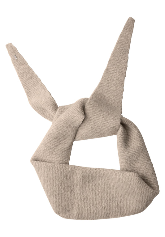 CECIL Damen Melange-Schal in Diamantform - Beige meliert powder beige melange