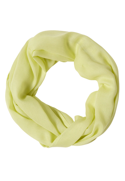 CECIL Damen Loop-Schal in Unifarbe - Grün citrin green