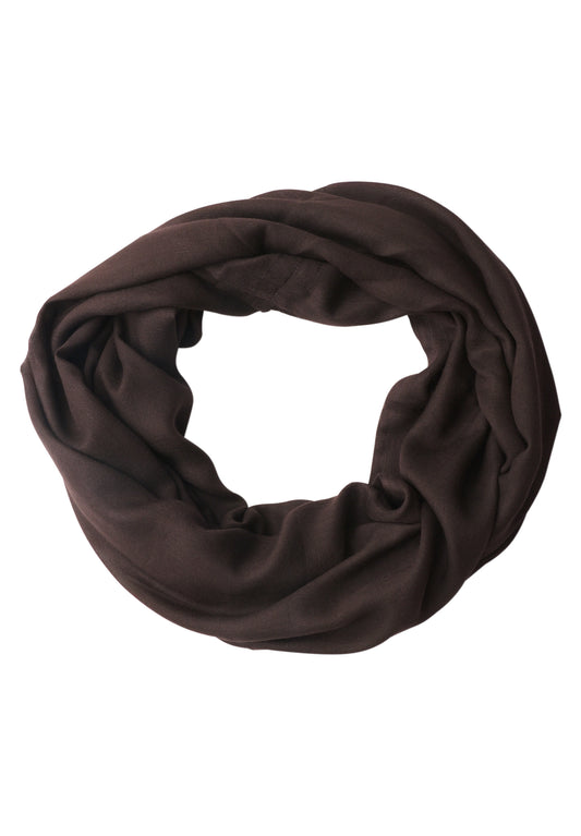 CECIL Damen Loop-Schal in Unifarbe - Trüffelbraun truffle brown