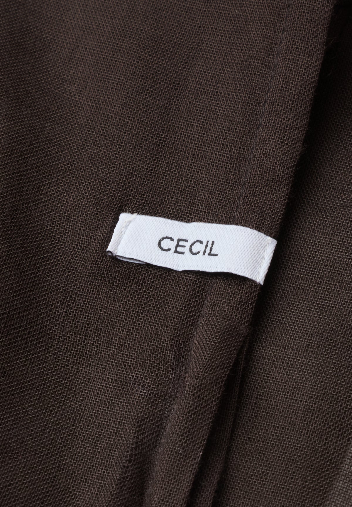 CECIL Damen Loop-Schal in Unifarbe - Trüffelbraun truffle brown