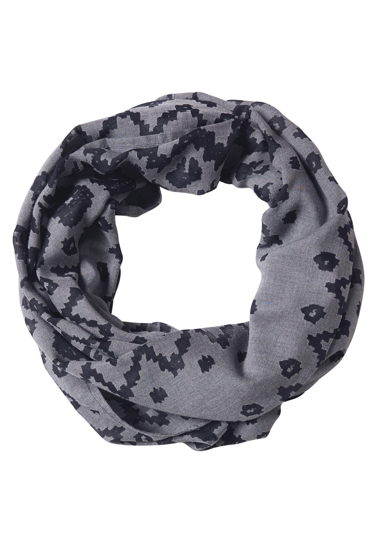 CECIL Damen Loop-Schal mit Ausbrenner-Muster - Dunkelblau urban dark blue