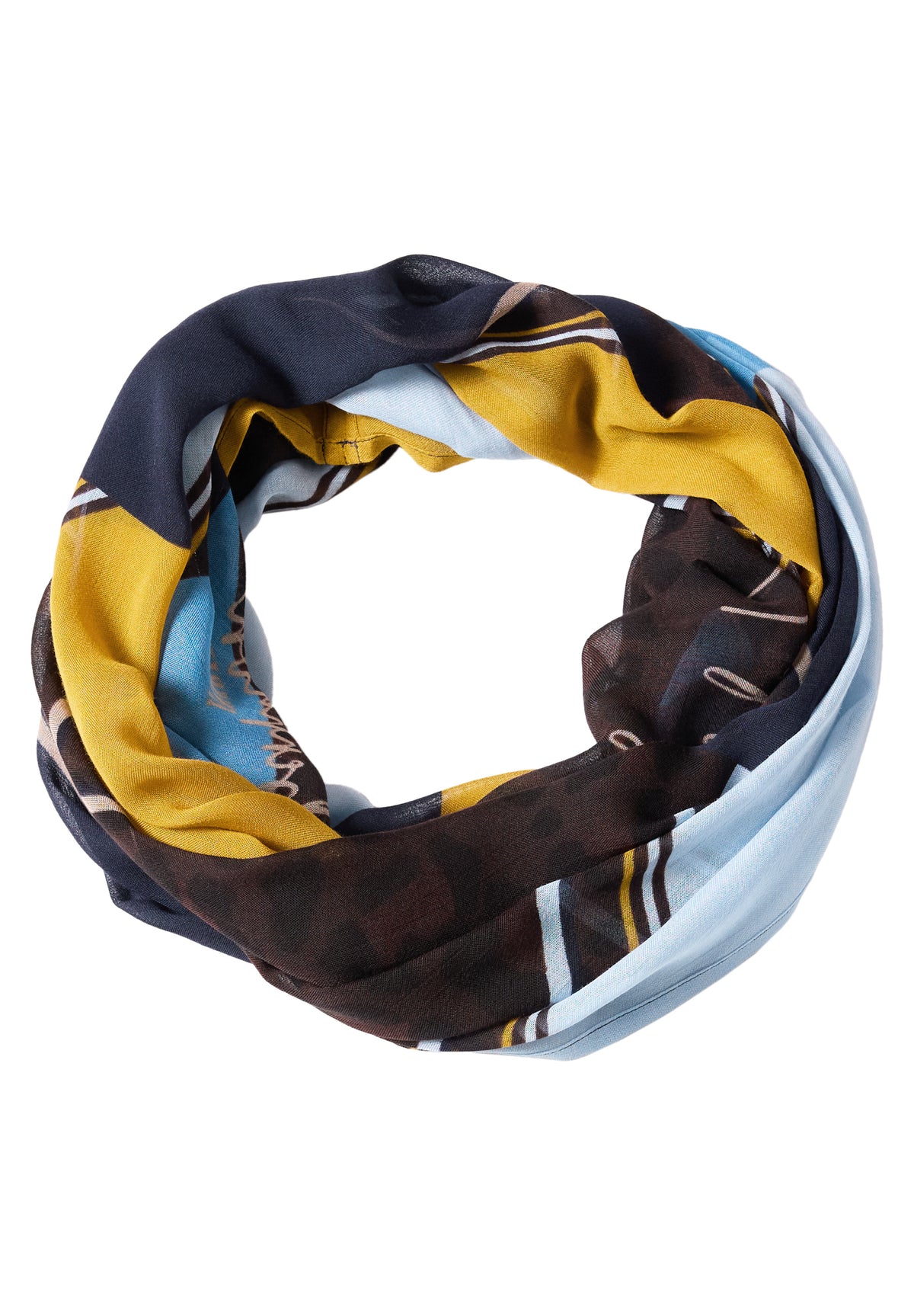 CECIL Damen Loop-Schal mit grafischem Print - Trüffelbraun truffle brown