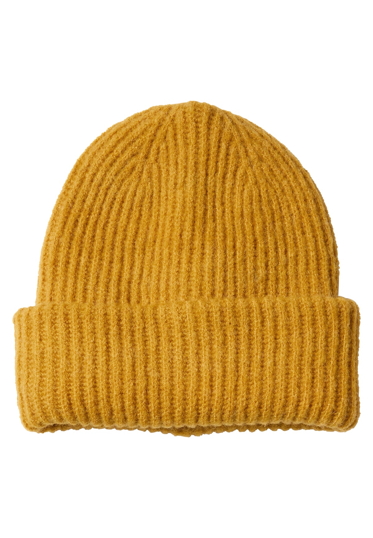 CECIL Damen Rippstrick-Beanie - Honiggelb meliert golden honey melange