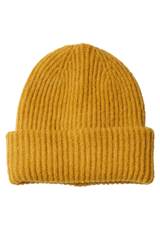 CECIL Damen Rippstrick-Beanie - Honiggelb meliert golden honey melange