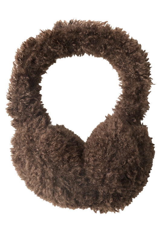 CECIL Damen Teddy-Ohrwärmer - Schokoladenbraun chocolate sauce brown