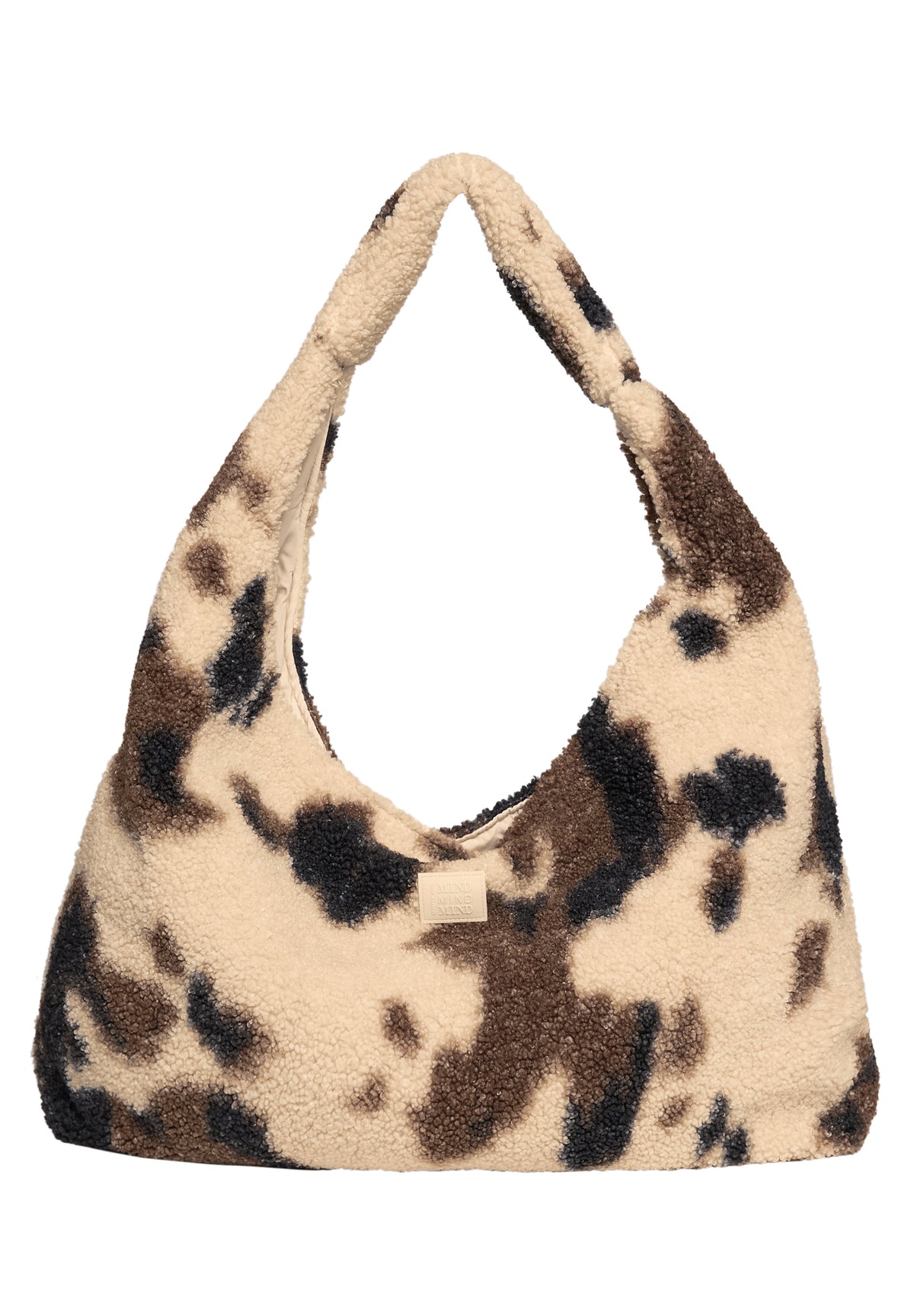 CECIL Damen Teddy-Tasche mit Kuhmuster - Perlbeige pearl beige